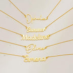 Custom Name Necklace, 18K Gold Plated Name Necklace, Personalized Name Necklace, Birthday Gift for Her, Love Gift For Her, Gift for Mom