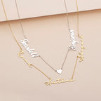 Custom Name Necklace, 18K Gold Plated Name Necklace, Personalized Name Necklace, Birthday Gift for Her, Love Gift For Her, Gift for Mom (Copy)