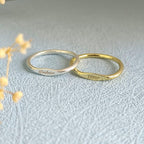 Personalized Stacking Ring • Stackable Ring • Name Ring • Silver Ring • Minimalist Ring • Date Ring • Gift For Her
