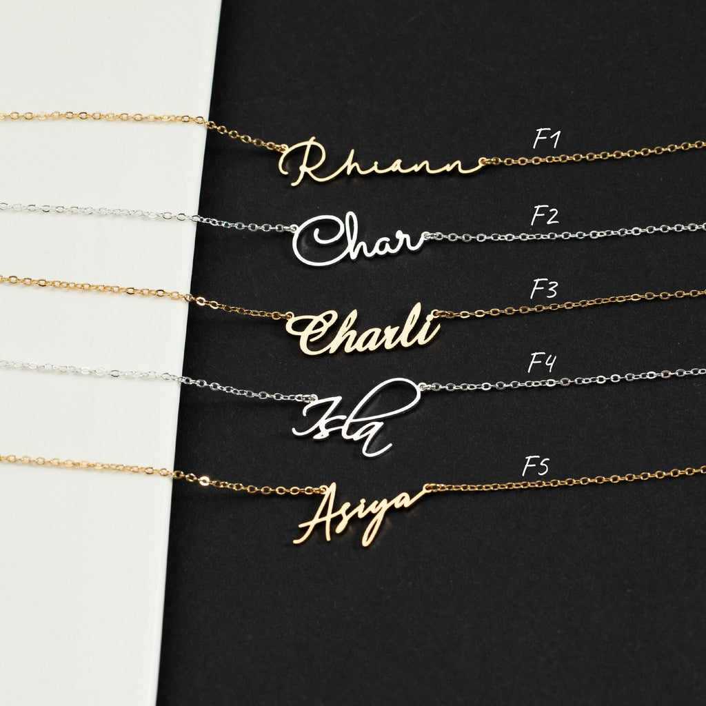 925 Sterling Silver Name Necklace,Personalized Name Jewelry,Custom Minimalist Name Necklace,Mothers Day Jewelry,Personalized Gift for Mummy image 3