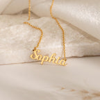 Personalized Name Necklace, Custom 18K Gold Plated Name Necklace, Minimalist Name Necklace, Christmas Gift, Mother's Day Gift, Gift for Her