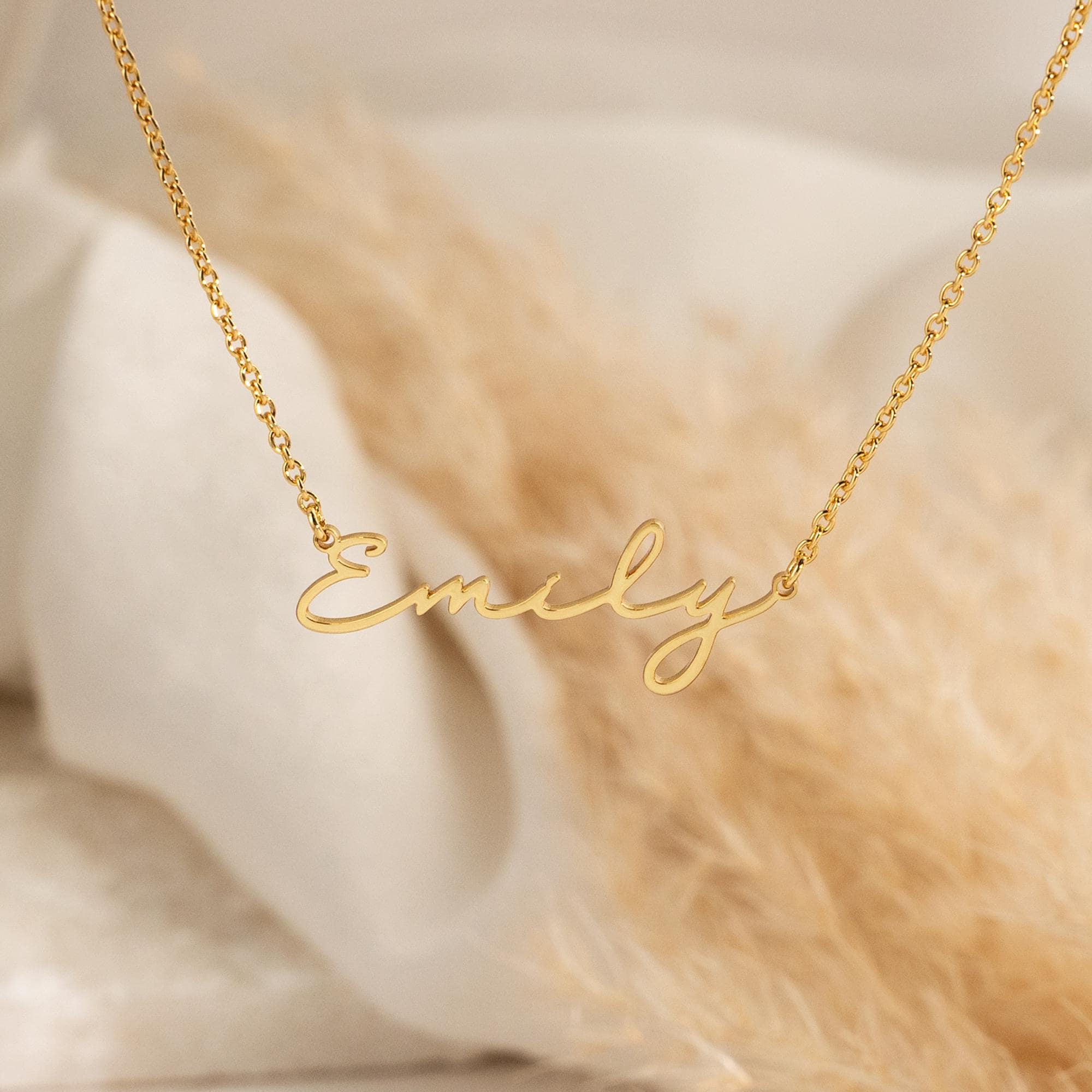 Personalized Name Necklace, Custom 18K Gold Plated Name Necklace, Minimalist Name Necklace, Christmas Gift, Mother's Day Gift, Gift for Her