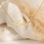 Personalized Name Necklace, Custom 18K Gold Plated Name Necklace, Minimalist Name Necklace, Christmas Gift, Mother's Day Gift, Gift for Her
