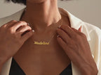 Custom Name Necklace, 18K Gold Plated Name Necklace, Personalized Name Necklace, Birthday Gift for Her, Love Gift For Her, Gift for Mom